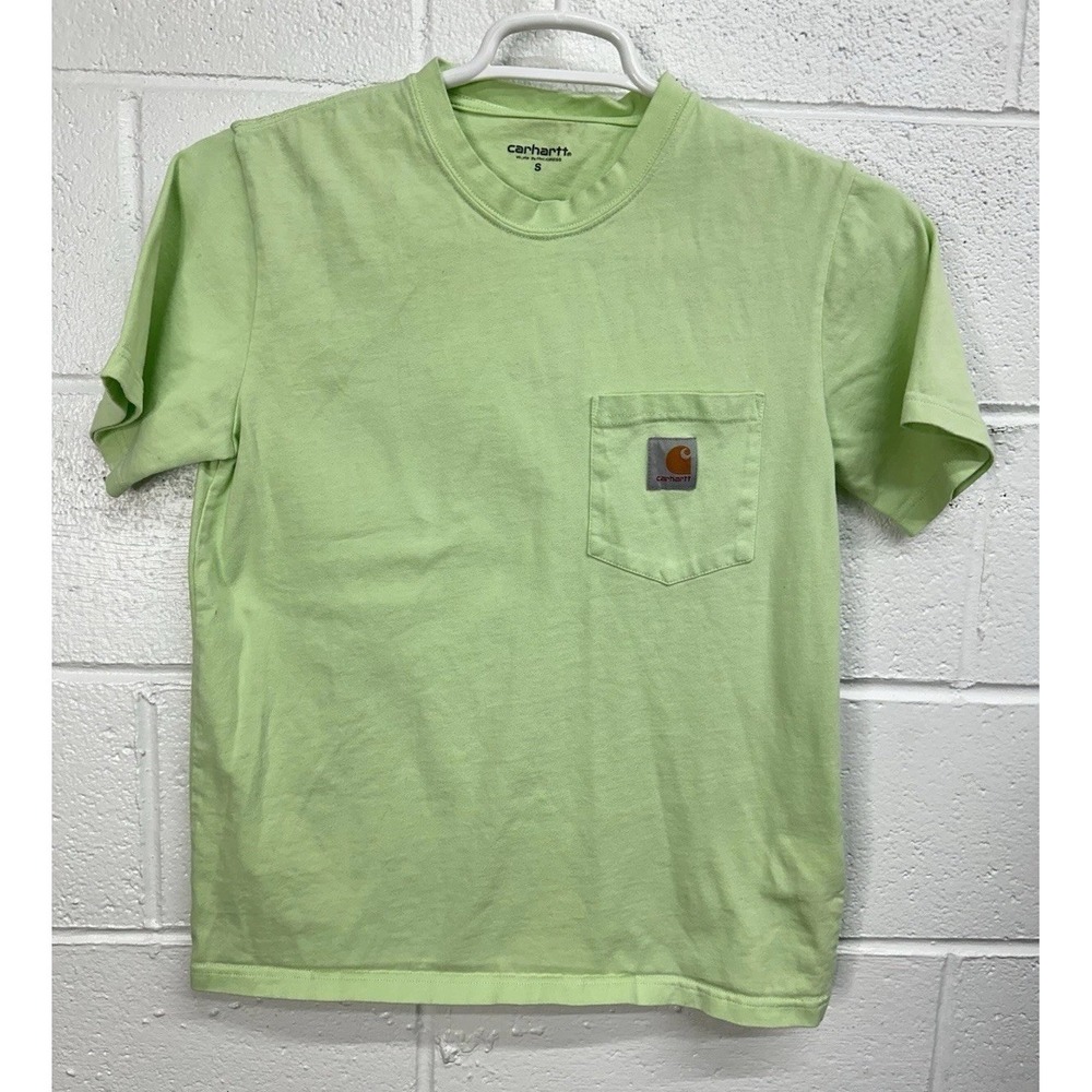 Carhartt Short‎ Sleev Loose Pocket Tee Light Green / Men's Size Small